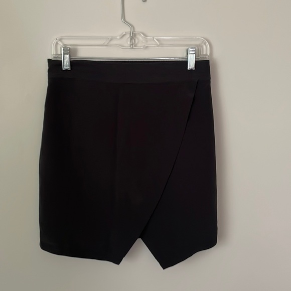 Madewell Dresses & Skirts - Madewell silk black faux wrap skirt size small